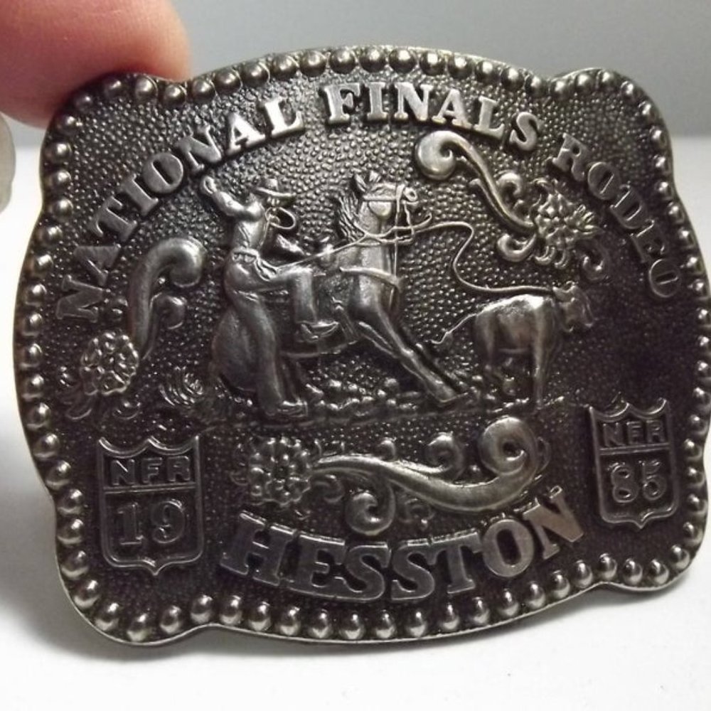 Hesston National Finals Rodeo Child's Buckle 1985 - Picture 5 of 6